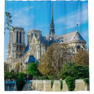 Notre Dame de Paris in France Shower Curtain