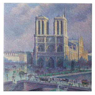 Notre-Dame de Paris (Parisian Cathedral, France) Ceramic Tile