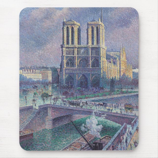 Notre-Dame de Paris (Parisian Cathedral, France) Mouse Pad (Front)