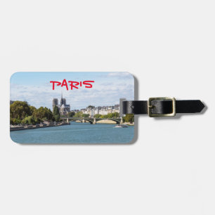 Notre Dame de Paris view from Pont d'Austerlitz Luggage Tag