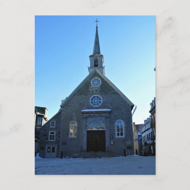 Notre Dame des Victoires, Old Quebec City, Canada Postcard (Front)