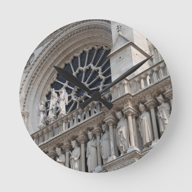 Notre Dame detail Round Clock (Front)