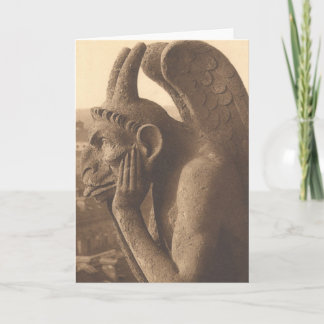Notre Dame Gargoyle Circa 1900 Card