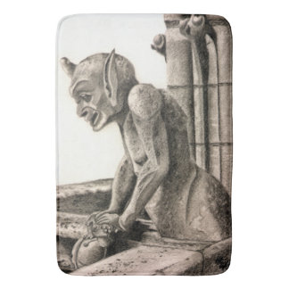 Notre Dame Gargoyle - The Watcher Bath Mat