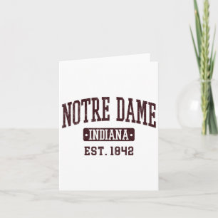 Notre Dame Indiana In Vintage Athletic Varsity Spo Card
