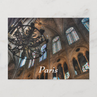 Notre Dame interior Postcard