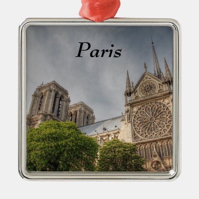 Notre Dame Metal Ornament (Front)