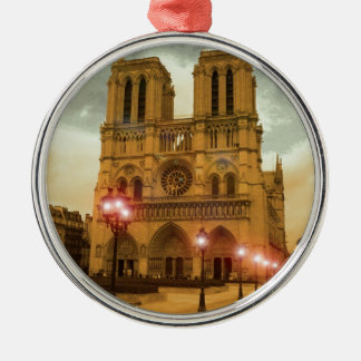 Notre Dame Metal Ornament