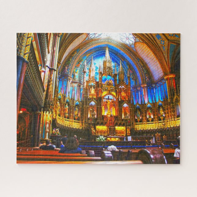 Notre Dame Montreal. Jigsaw Puzzle (Horizontal)