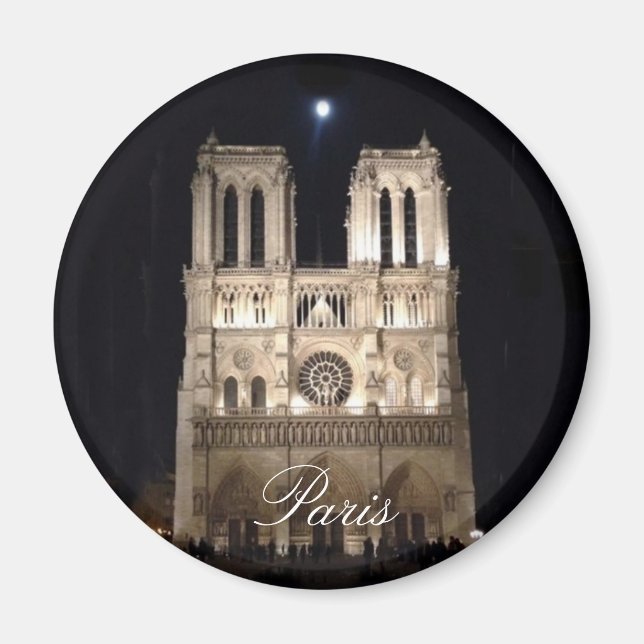 Notre Dame Night Magnet (Front)