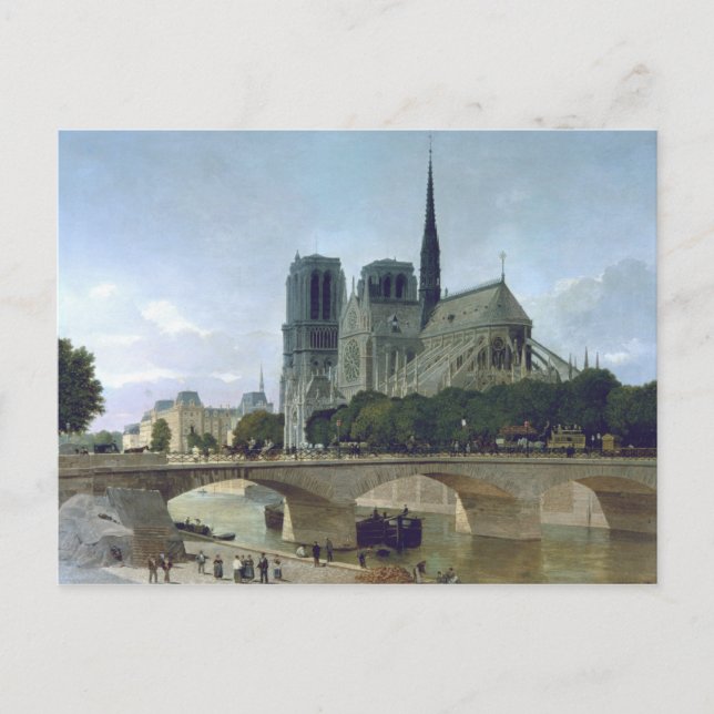 Notre Dame, Paris, 1884 Postcard (Front)
