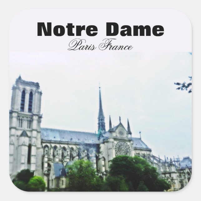 NOTRE DAME PARIS FRANCE stickers (Front)
