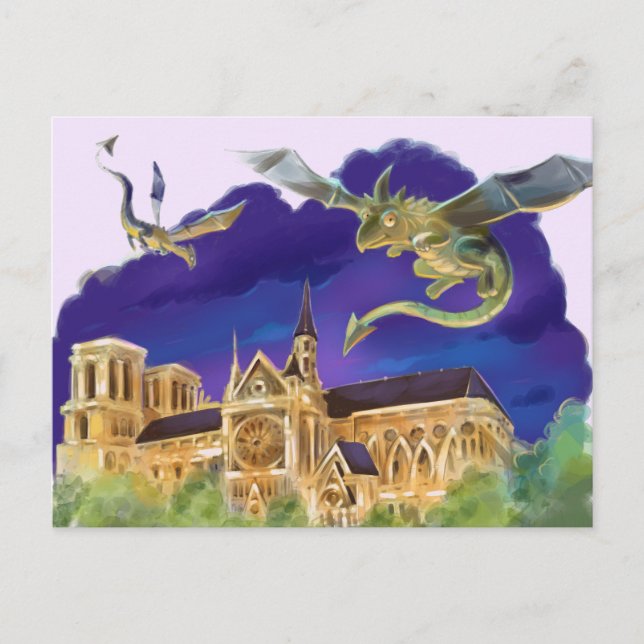 Notre Dame Post Card  (Front)