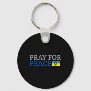 Notre Dame Pray For Peace  Key Ring
