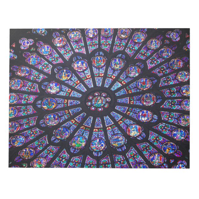Notre Dame Rose Window Notepad (Front)