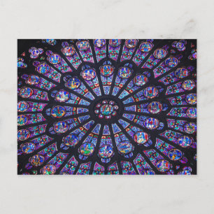 Notre Dame Rose Window Postcard