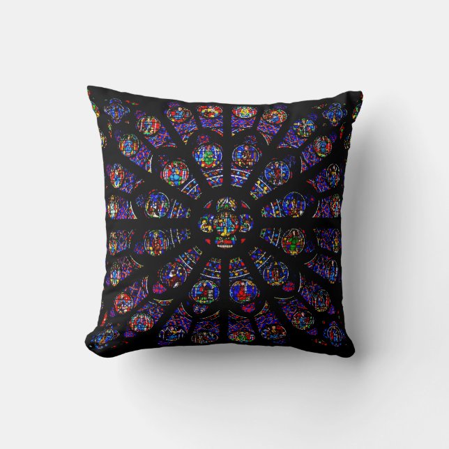 Notre Dame South Rose Window Cushion (Front)