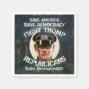 NoTrump Republican Party Grad Retirement Wedding Napkin