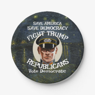 NoTrump Republican Party Grad Retirement Wedding Paper Plate