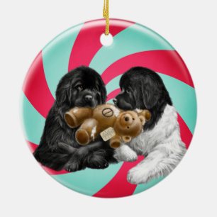 Notta Bear Candy Cane Ceramic Ornament