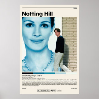 Notting Hill Roger Michell Minimalist Movie Vinta Poster
