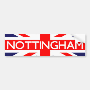 Nottingham : British Flag Bumper Sticker