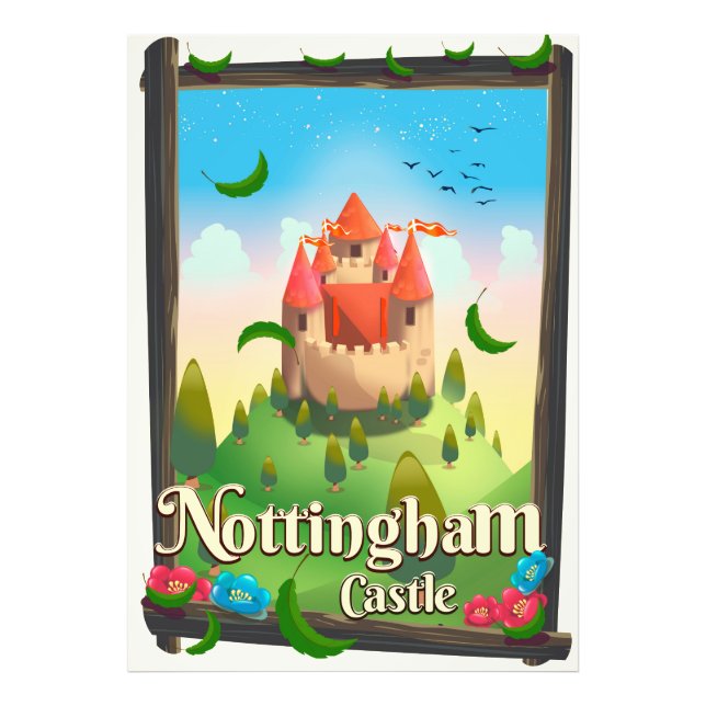Nottingham castle travel poster (Front)