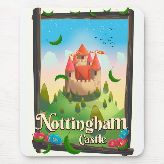 Nottingham castle travel poster mouse pad (Front)