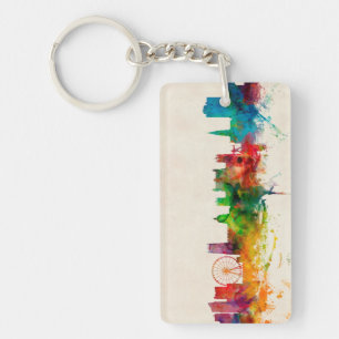 Nottingham England Skyline Key Ring