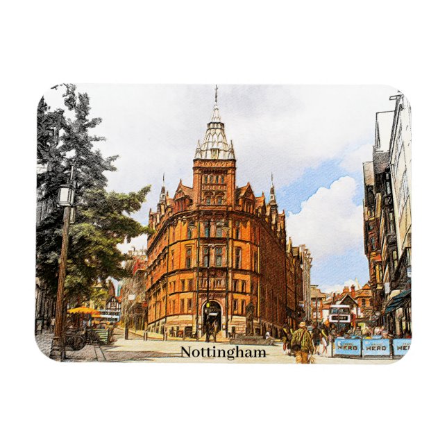 Nottingham England UK  Magnet (Horizontal)
