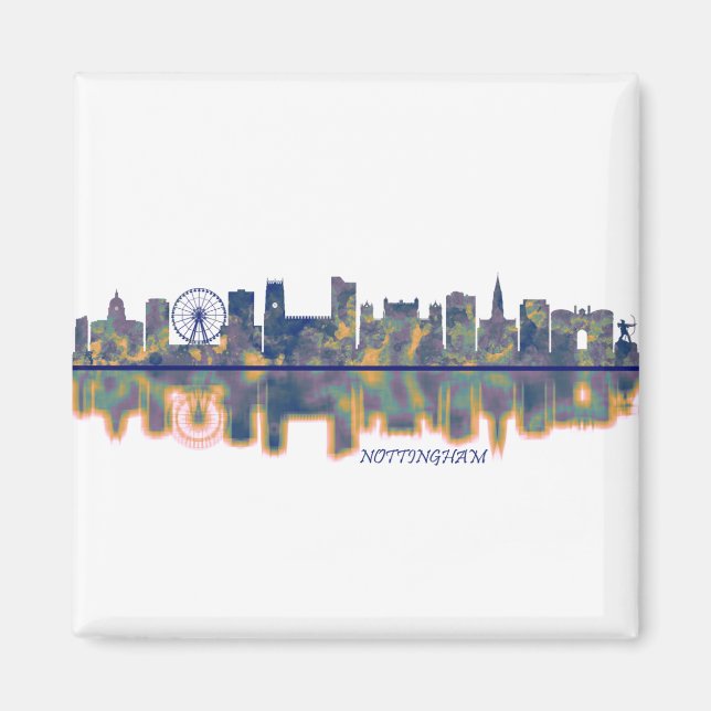 Nottingham Skyline Magnet (Front)