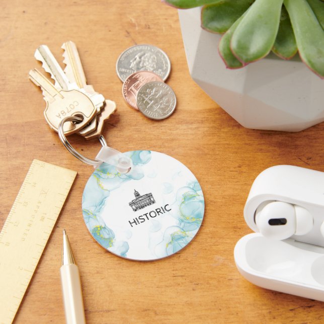 Nottingham Tone Watercolor  Key Ring (Desk)