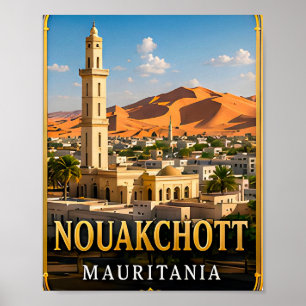 Nouakchott Desert Coast and Saharan Spirit Poster