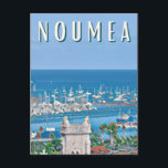 Noumea Photo Vintage Postcard<br><div class="desc">Noumea,  the main port city of New Caledonia,  is the capital of this French overseas community of special status and of the Southern Province,  located on a peninsula on the south-west coast of Grande Terre.</div>