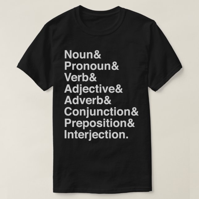 Noun amp Pronoun amp T-Shirt (Design Front)