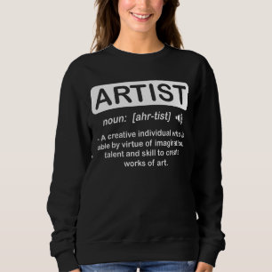 Noun Artist Definition Paintbrush Painter Sweatshirt