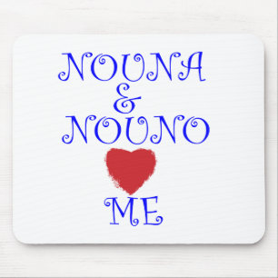NOUNA AND NOUNO LOVE ME MOUSE PAD
