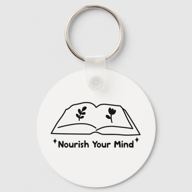 Nourish Your Mind – Self Care Key Ring (Front)