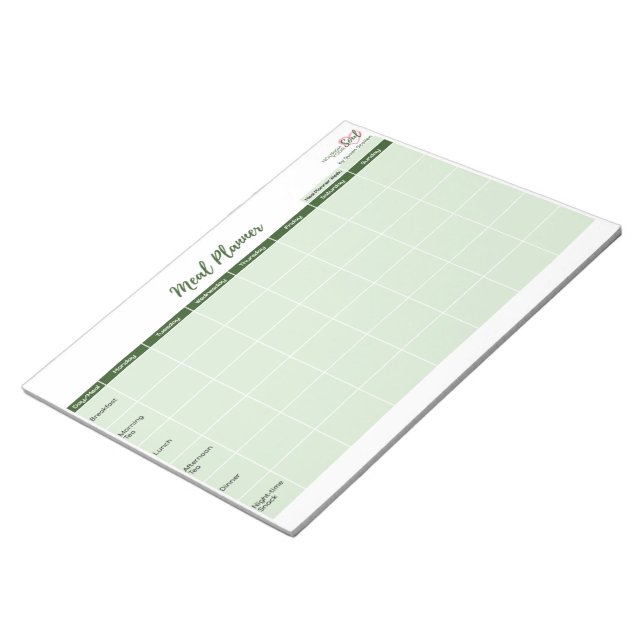 Nourish Your Soul Weekly Meal Planner Notepad (Angled)