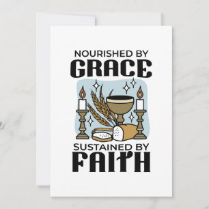 Nourished by Grace, Sustained by Faith Design Holiday Card