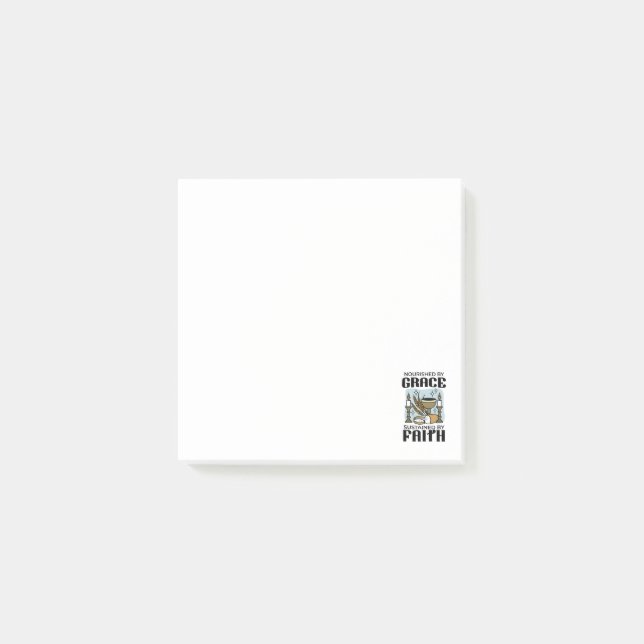 Nourished by Grace, Sustained by Faith Design Post-it Notes (Front)