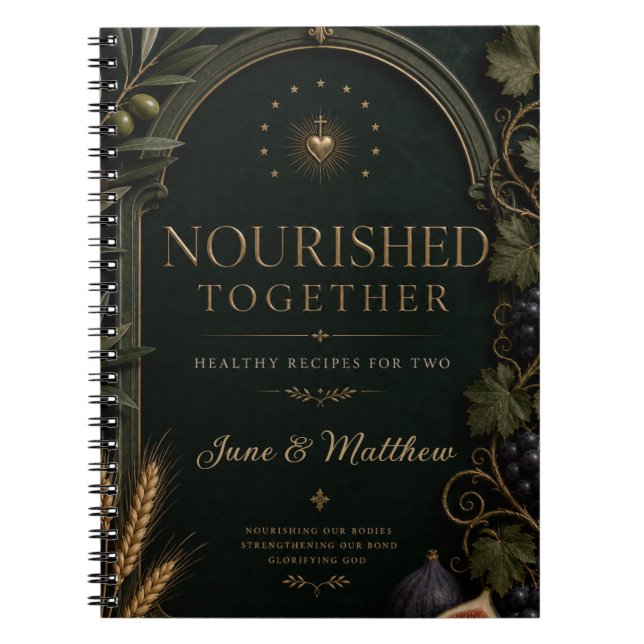 Nourished Together Couples Recipe Notebook (Front)