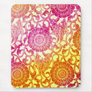 Nouveau Butterflies - Brilliant Sunset Mouse Pad