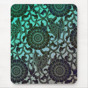 Nouveau Butterflies - Neptune Mouse Pad