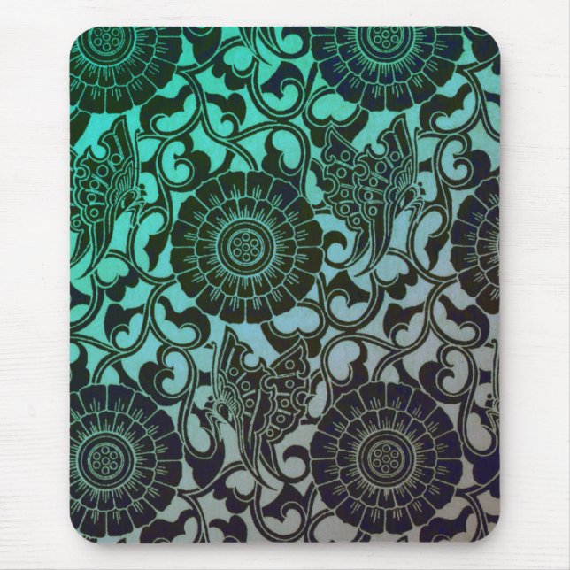Nouveau Butterflies - Neptune Mouse Pad (Front)