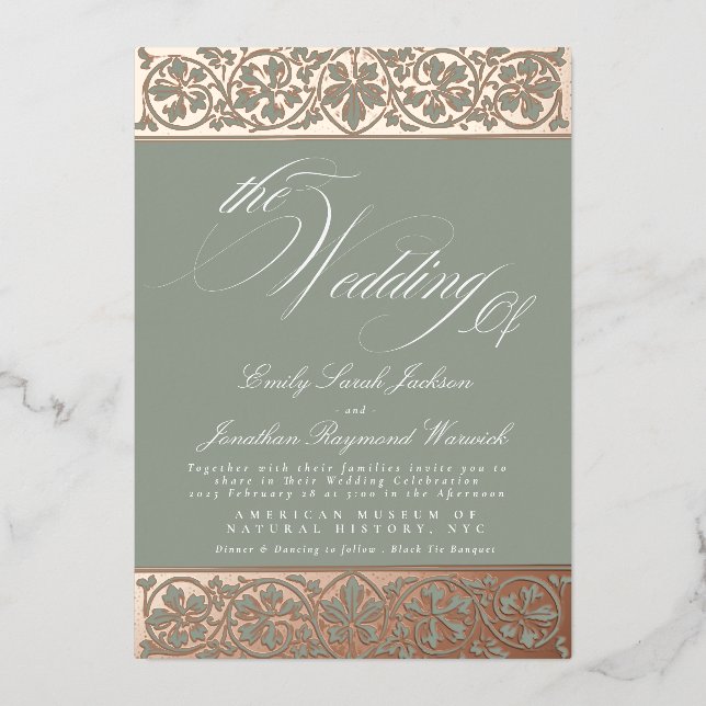 Nouveau Formal Calligraphy Elegant Classic Sage (Front)