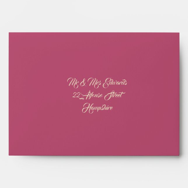 Nouveau frame - Wedding invitation envelope (Front)