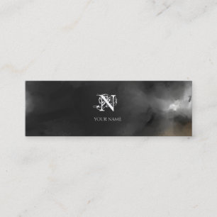 Nouveau Gray Small Mini Business Card