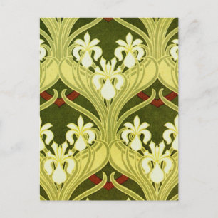 Nouveau in Spring Green Postcard