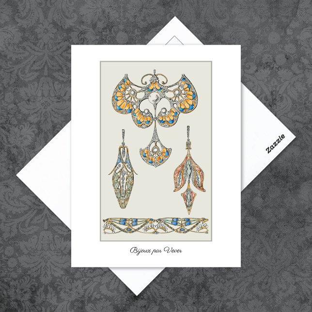Nouveau Jewels Illustration Henri Vever Postcard (Creator Uploaded)